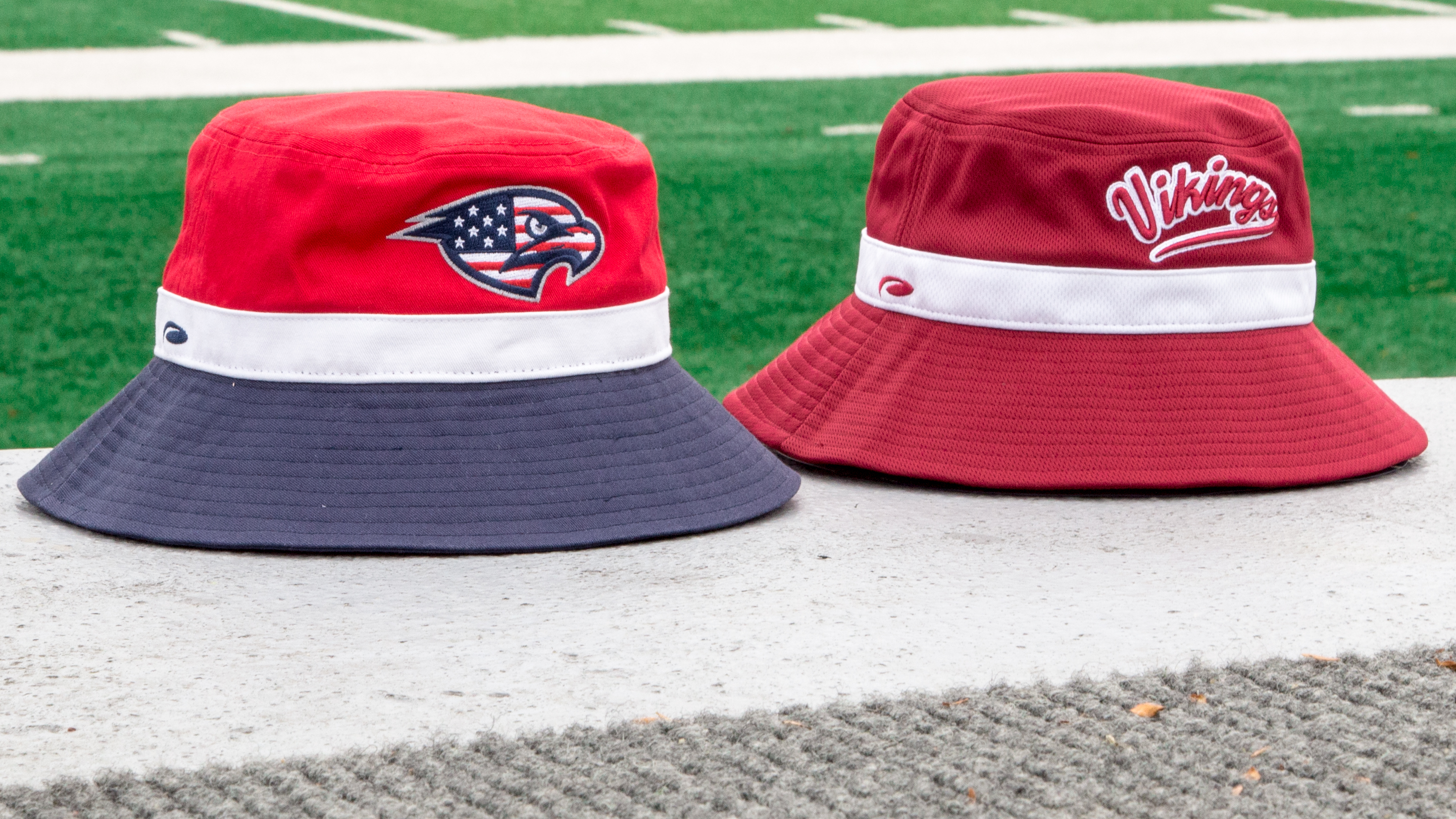 Large Brim Bucket sitting on football field