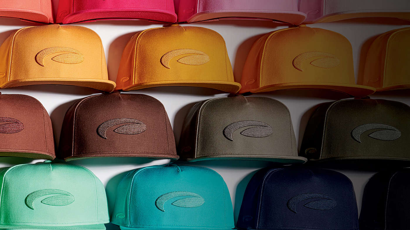 Hats of many colors stacked up