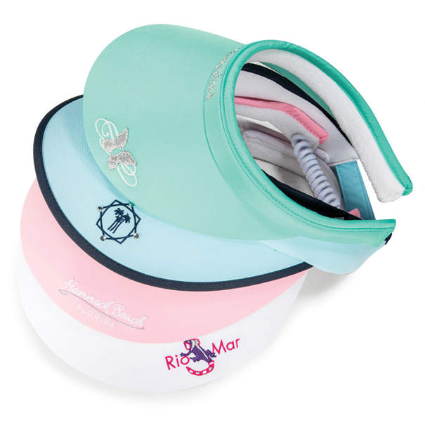 4 Pukka visors stacked on each other