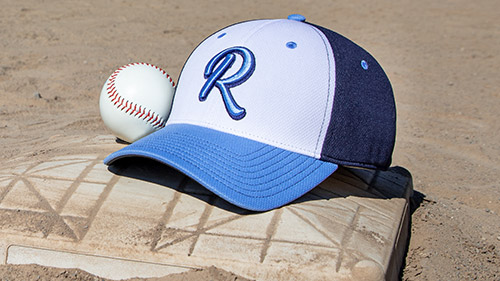 Baseball hat on third base