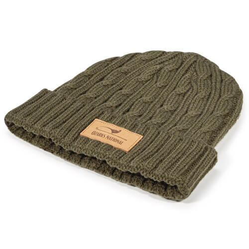 Solid Cable Cuffed Knit