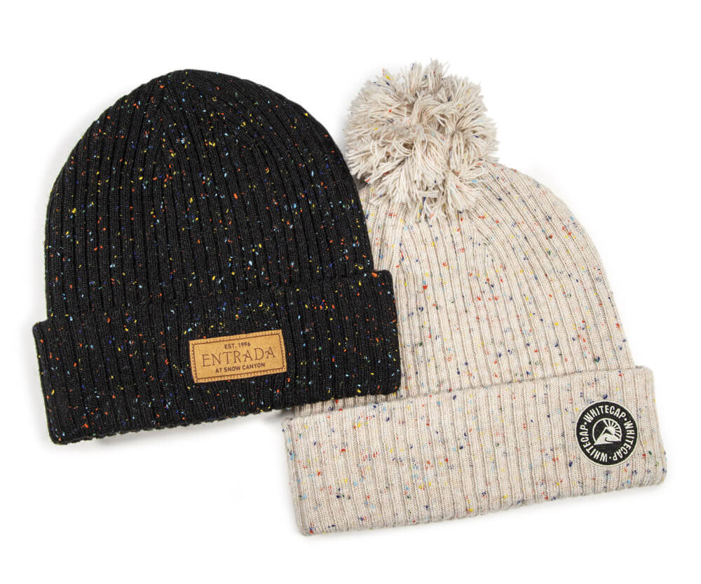 Speckled Yarn on the classic Ribbed Knit silhouette