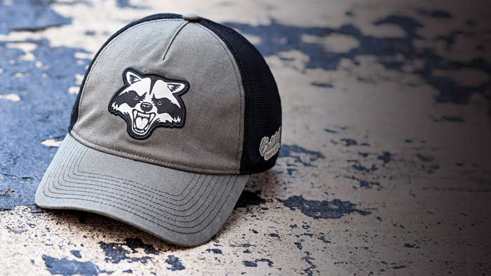 Hat sitting on large rock