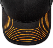 Pukka hat, visor stitching, 4 rows, 8 thick stitch, 1 color