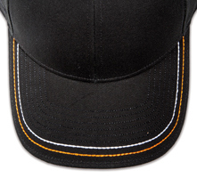 Pukka hat, visor stitching, 8 rows, 2 thick hand stitch, 2 color