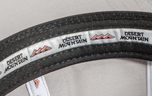 Pukka hat interior add on woven label sweatband