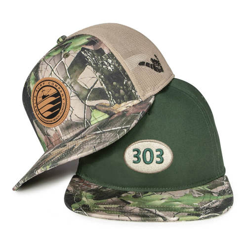 Custom Headwear featuring the all-new StickLeaf Camo