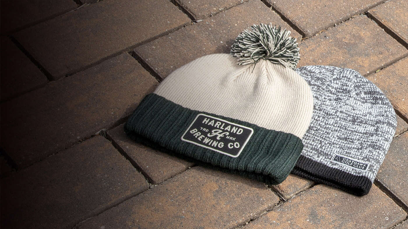 Vintage Knit laying on a bed of mulch