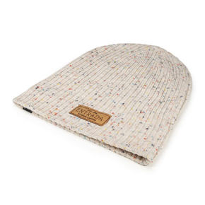 Speckled Yarn Ribbed Uncuffed Knit