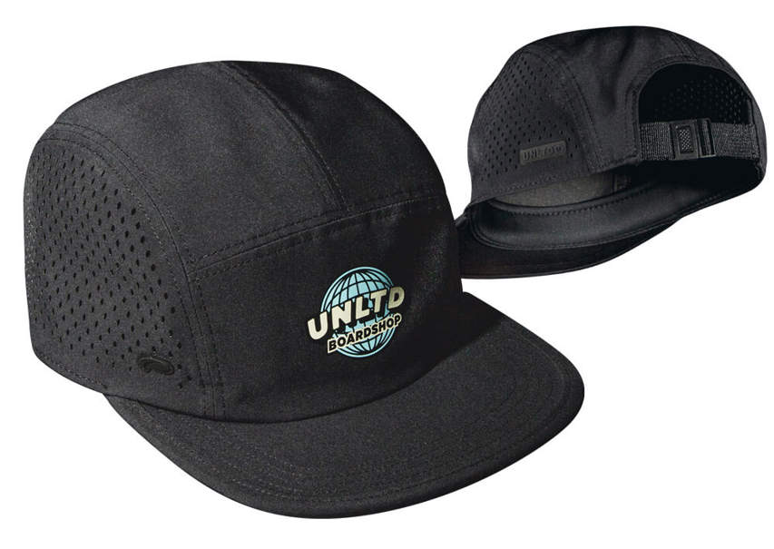 The Pukka Black Summit Runner Hat Features Our Sun Protection Paradigm Fabric
